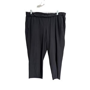 Eileen Fisher Woman Charcoal Dark Gray Cropped Pants 1X